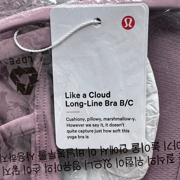 Lululemon Like a Cloud Longline Bra B/C cup size 14 - Picture 5 of 6